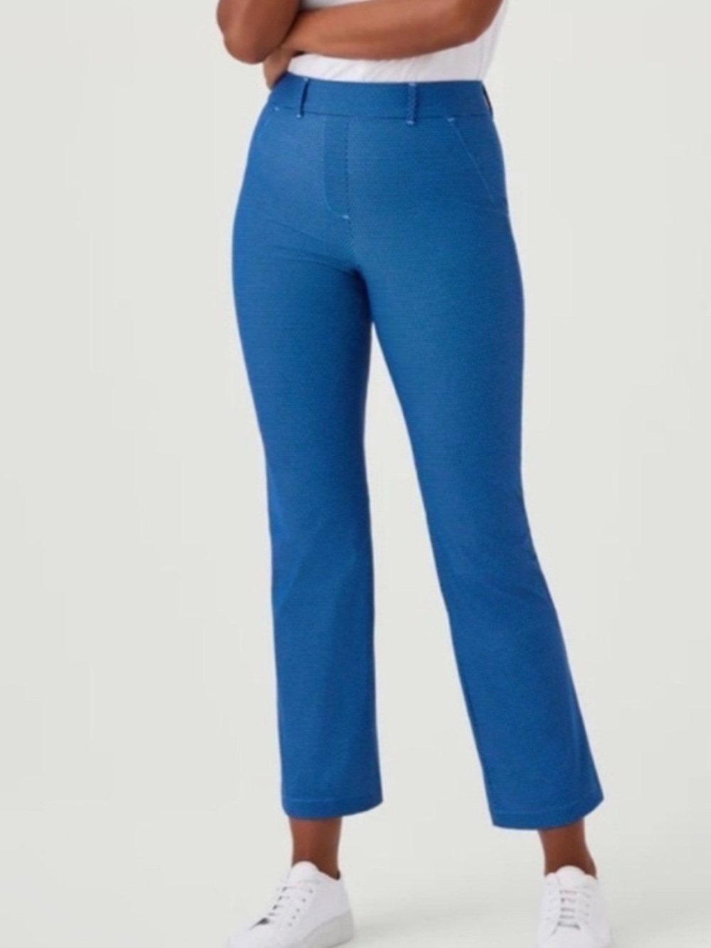 Spanx blue patterned pants M